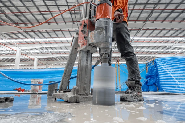 Services construction worker coring concrete b 600nw 1920936386